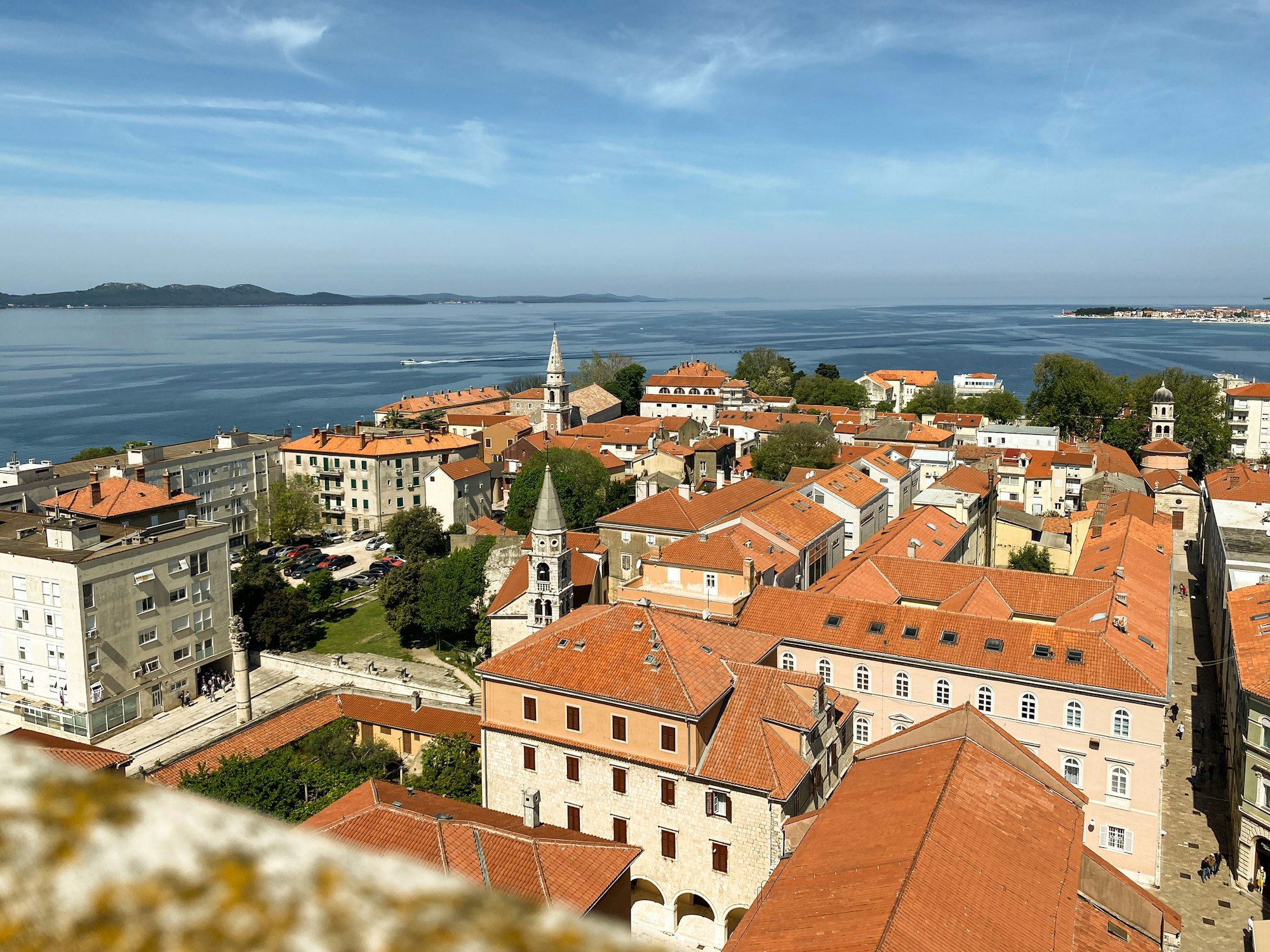 The waterfront of Zadar old town